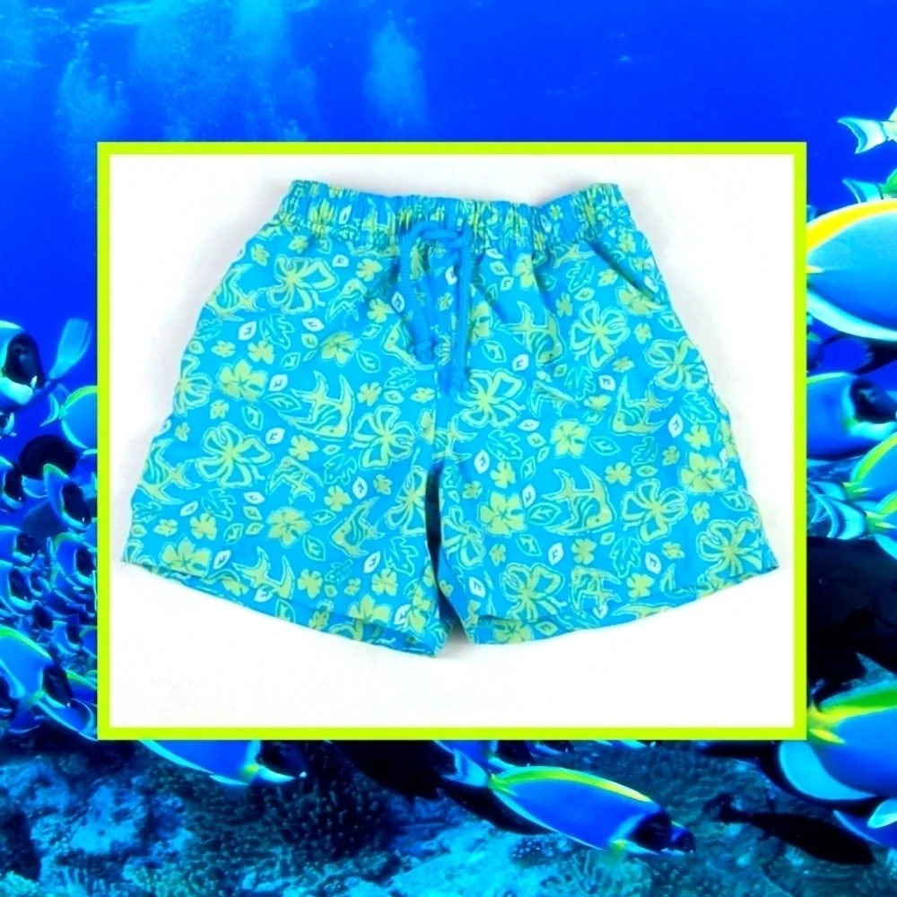 24 Months Baby Blue Swimsuit Shorts 24M Mos Koala Kids Tropical Swim Trunks